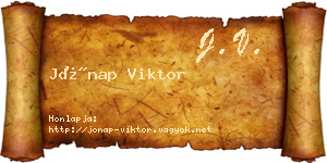 Jónap Viktor névjegykártya
